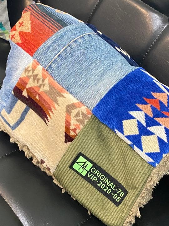 ペンドルトン.リメイク/ブランケット.ハンドメイド/handmade