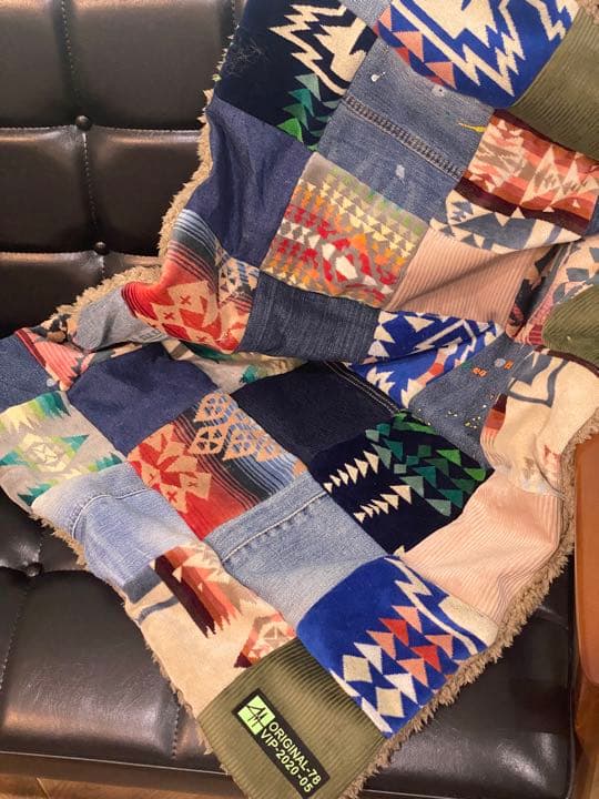 ペンドルトン.リメイク/ブランケット.ハンドメイド/handmade