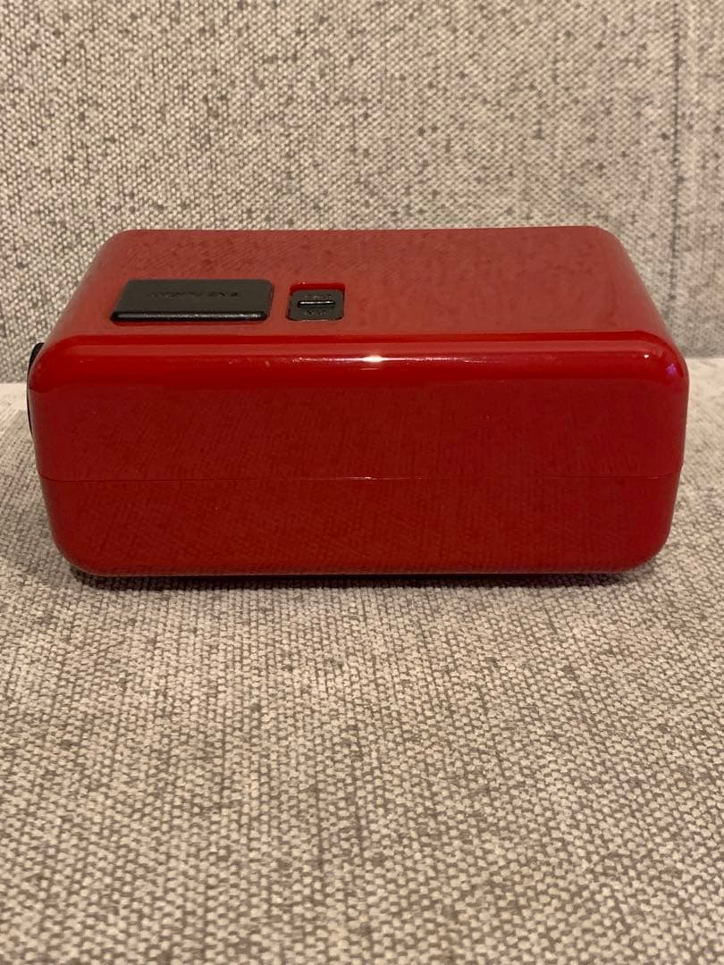 BRUNO LCDレトロアラームクロックS BCR003レッド 電波デジタル時計