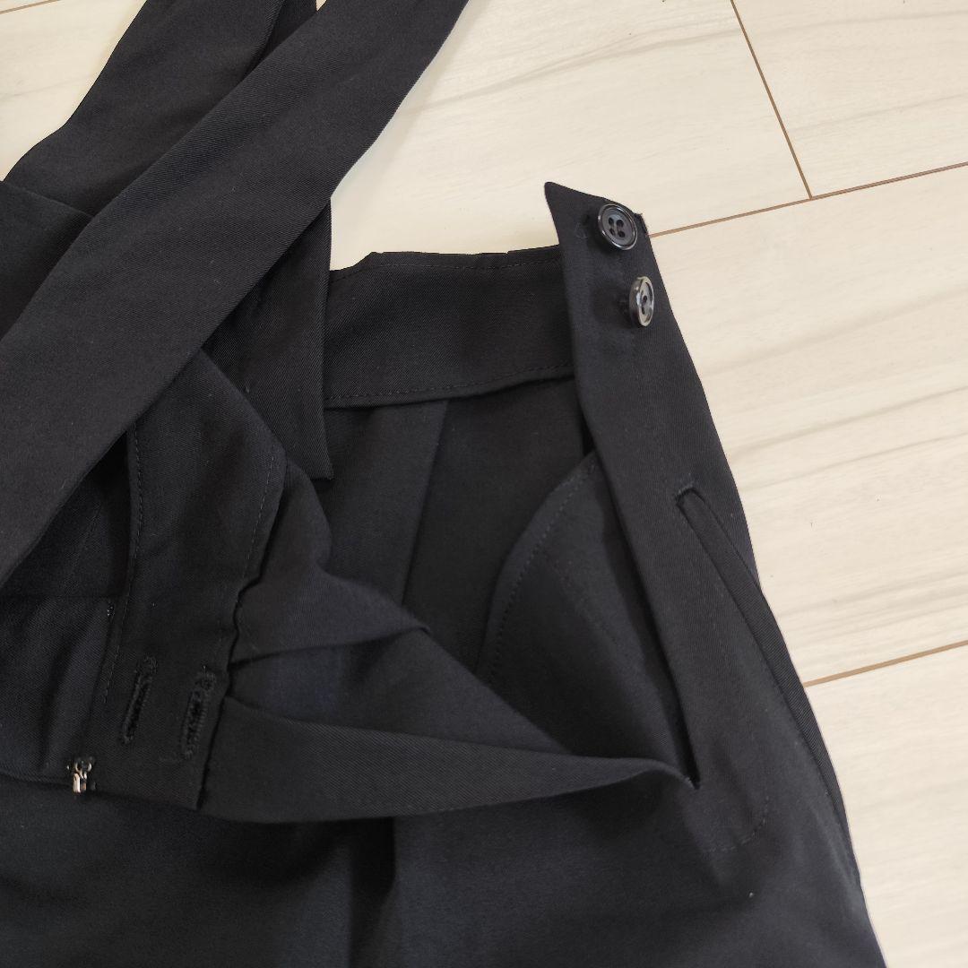 美品✨️Y's ヨウジヤマモト タックワイド サロペットパンツ ブラック