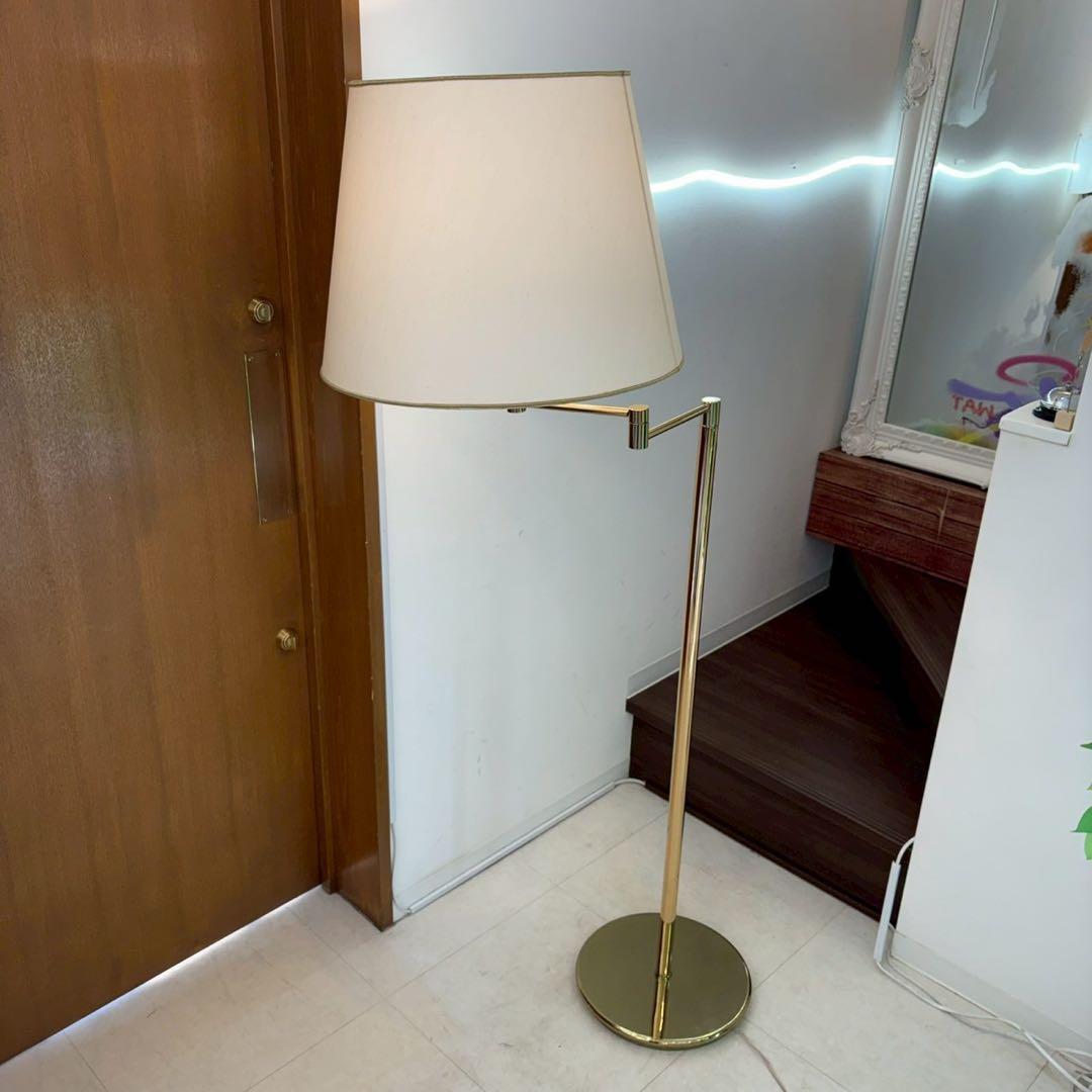 フロアランプ　スタンドライト　北欧　ビンテージ　真鍮