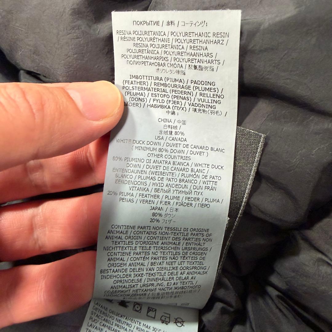 ストーンアイランド　シャドウプロジェクト　MA-1 ダウンジャケット　XL 黒