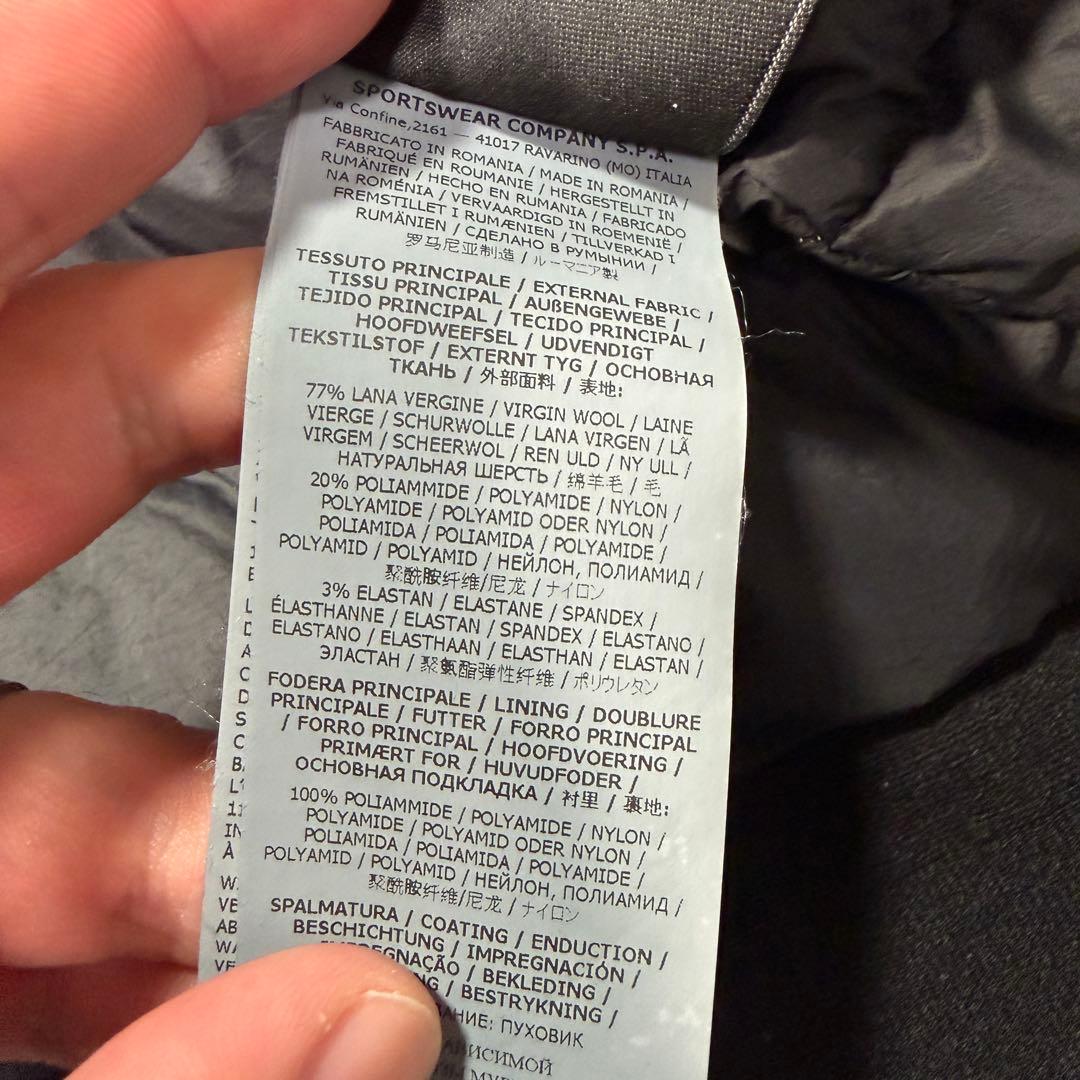 ストーンアイランド　シャドウプロジェクト　MA-1 ダウンジャケット　XL 黒