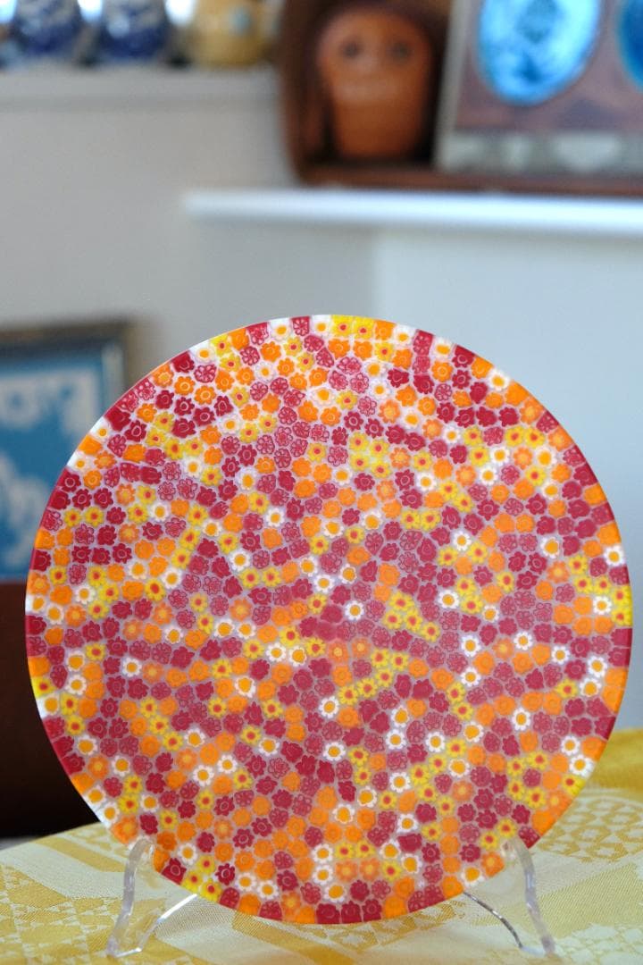 ミルフィオリ エルコーレ モレッティ プレート 皿 黒木国昭/藤田喬平/田子美紀