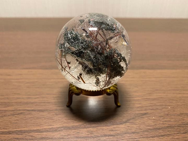 ✶一点物✶　ガーデンクォーツ　丸玉　52mm