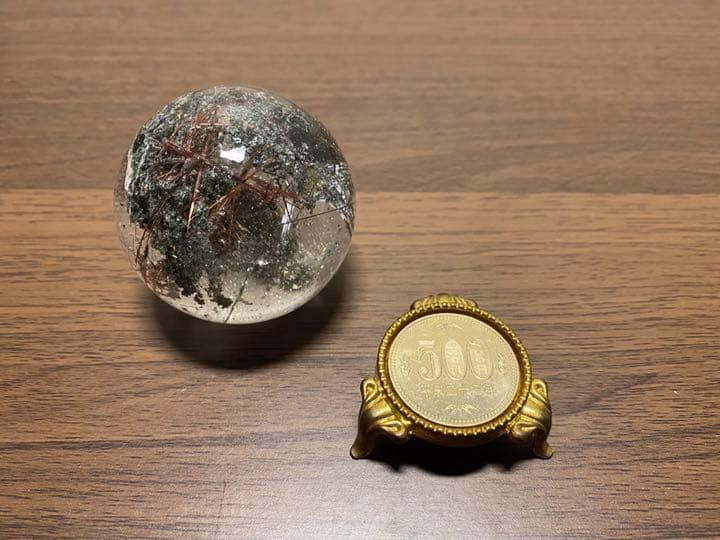 ✶一点物✶　ガーデンクォーツ　丸玉　52mm