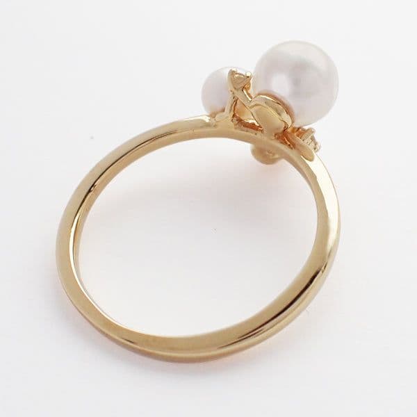 京セラ 18金YGパールリング