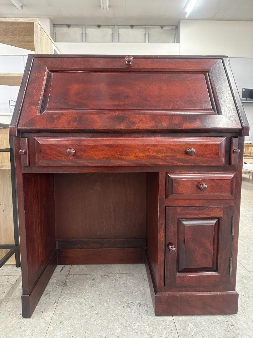 ライティングビューロ　アンティーク　レトロ　ブラウン