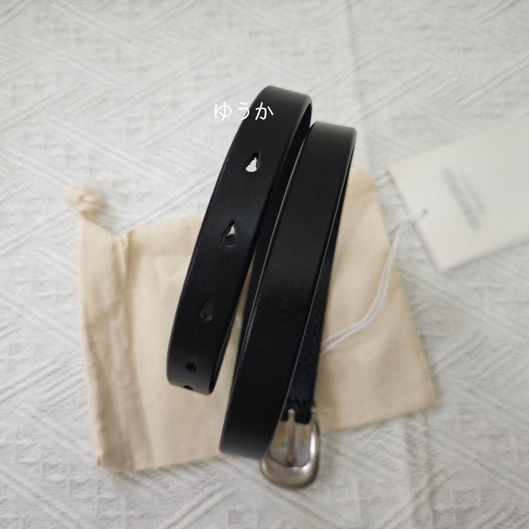 小物 Our Legacy BELT 2CM / BLACK LEATHER