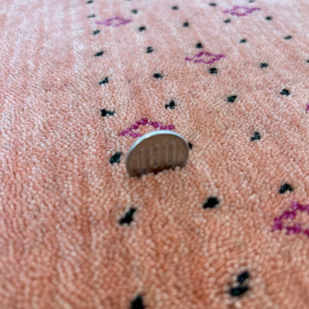 新品☆ギャベ ラグ 手織り絨毯 インドギャべ カーペット ロリバフ