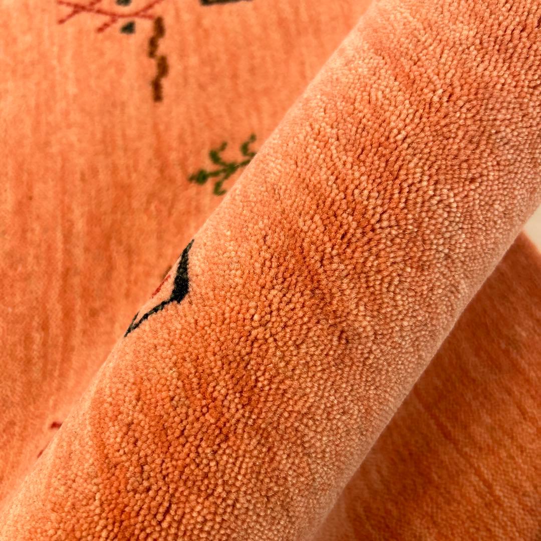 新品☆ギャベ ラグ 手織り絨毯 インドギャべ カーペット ロリバフ