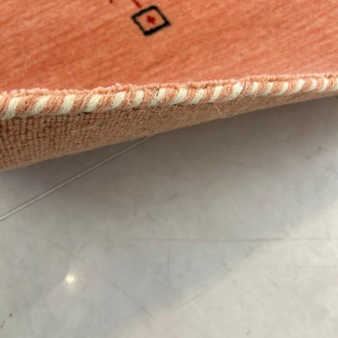 新品☆ギャベ ラグ 手織り絨毯 インドギャべ カーペット ロリバフ