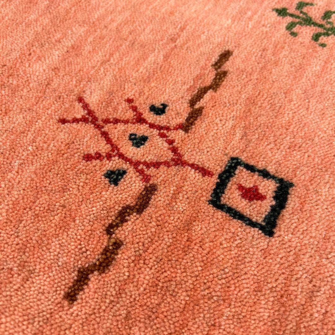 新品☆ギャベ ラグ 手織り絨毯 インドギャべ カーペット ロリバフ