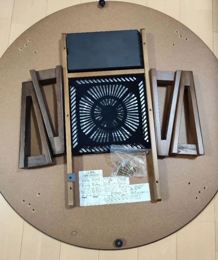 こたつ*丸型*105サイズ*ブラウン*たのメル便