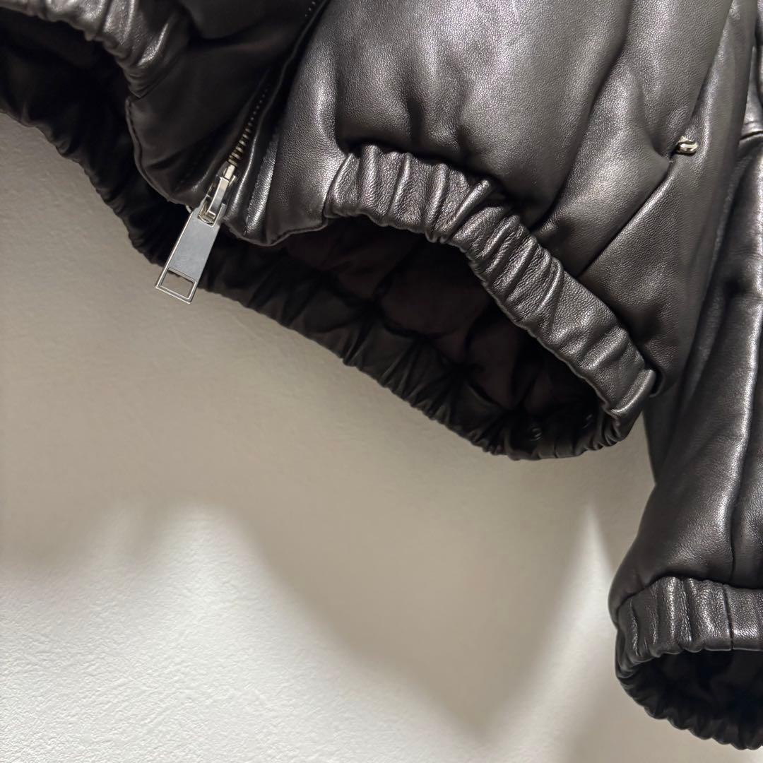 未使用品✨YOKE ヨーク　レザージャケット　中綿ブルゾン　シープスキン　茶系