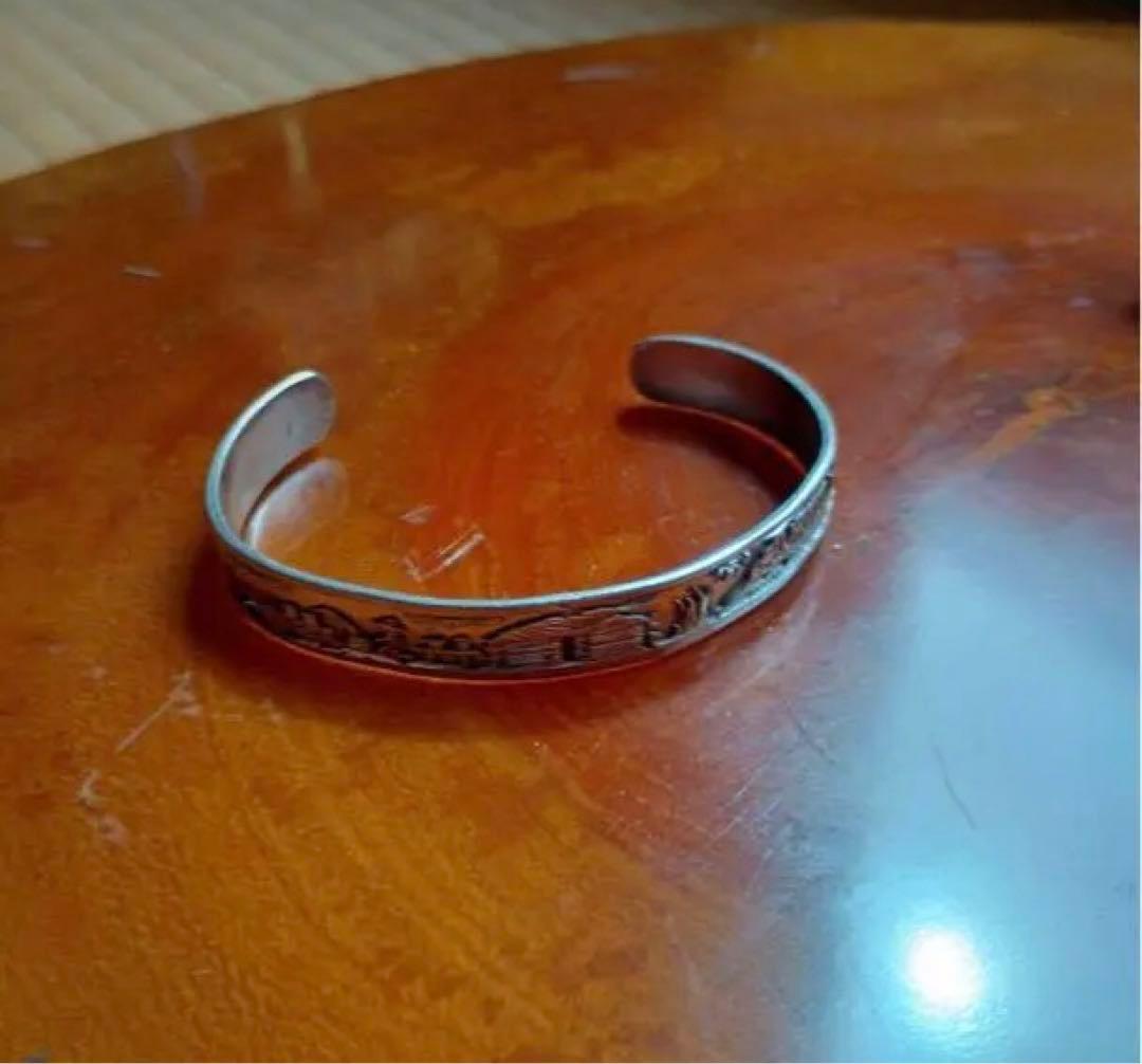 インディアンジュエリー　バングル　スターリング　ストーリーテラー　925