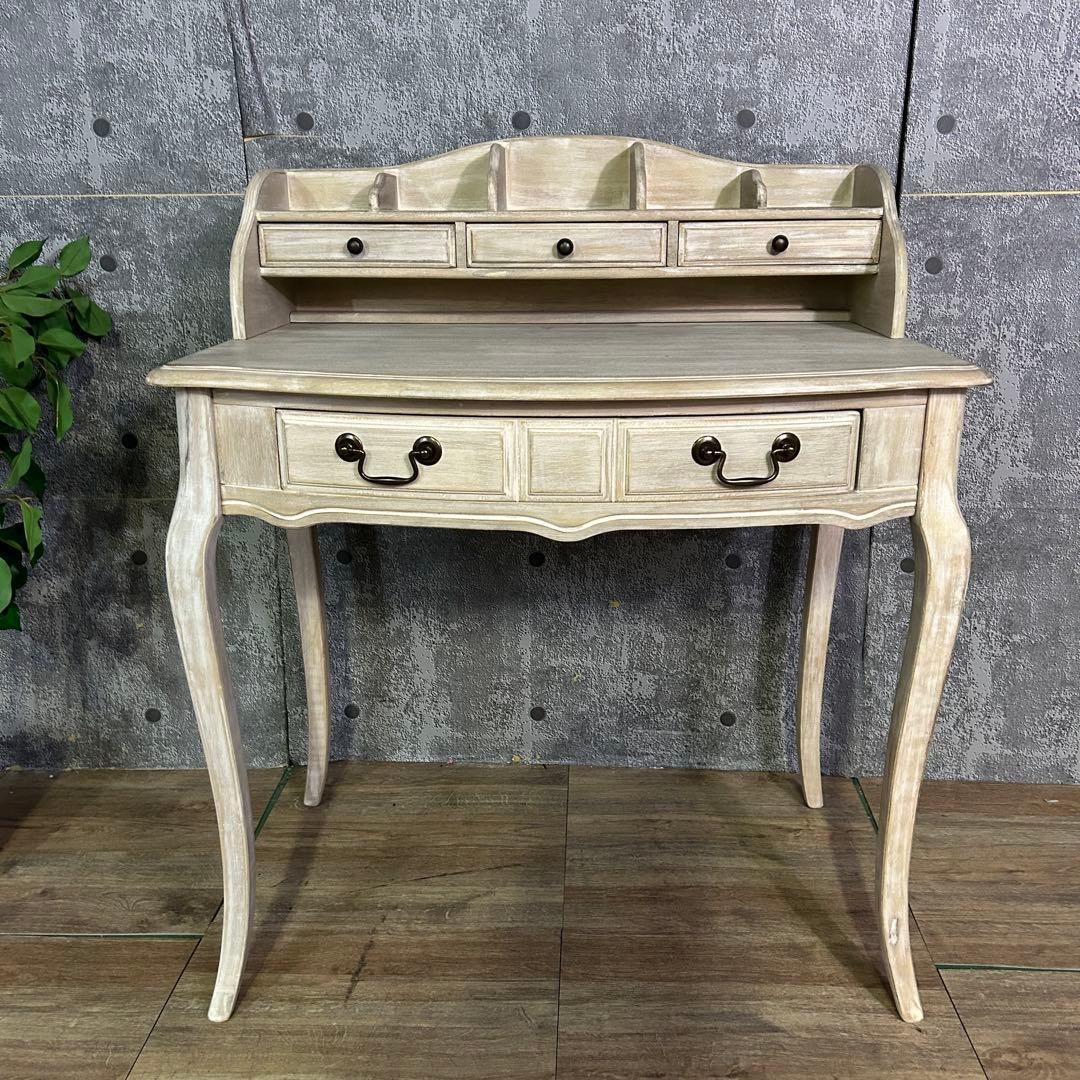 ꧁シャビーシック꧂シシリーコンソールテーブル 机 ドレッサー デスク