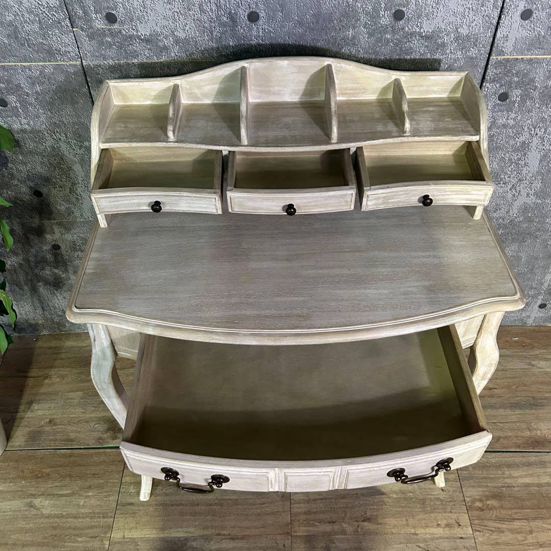 ꧁シャビーシック꧂シシリーコンソールテーブル 机 ドレッサー デスク