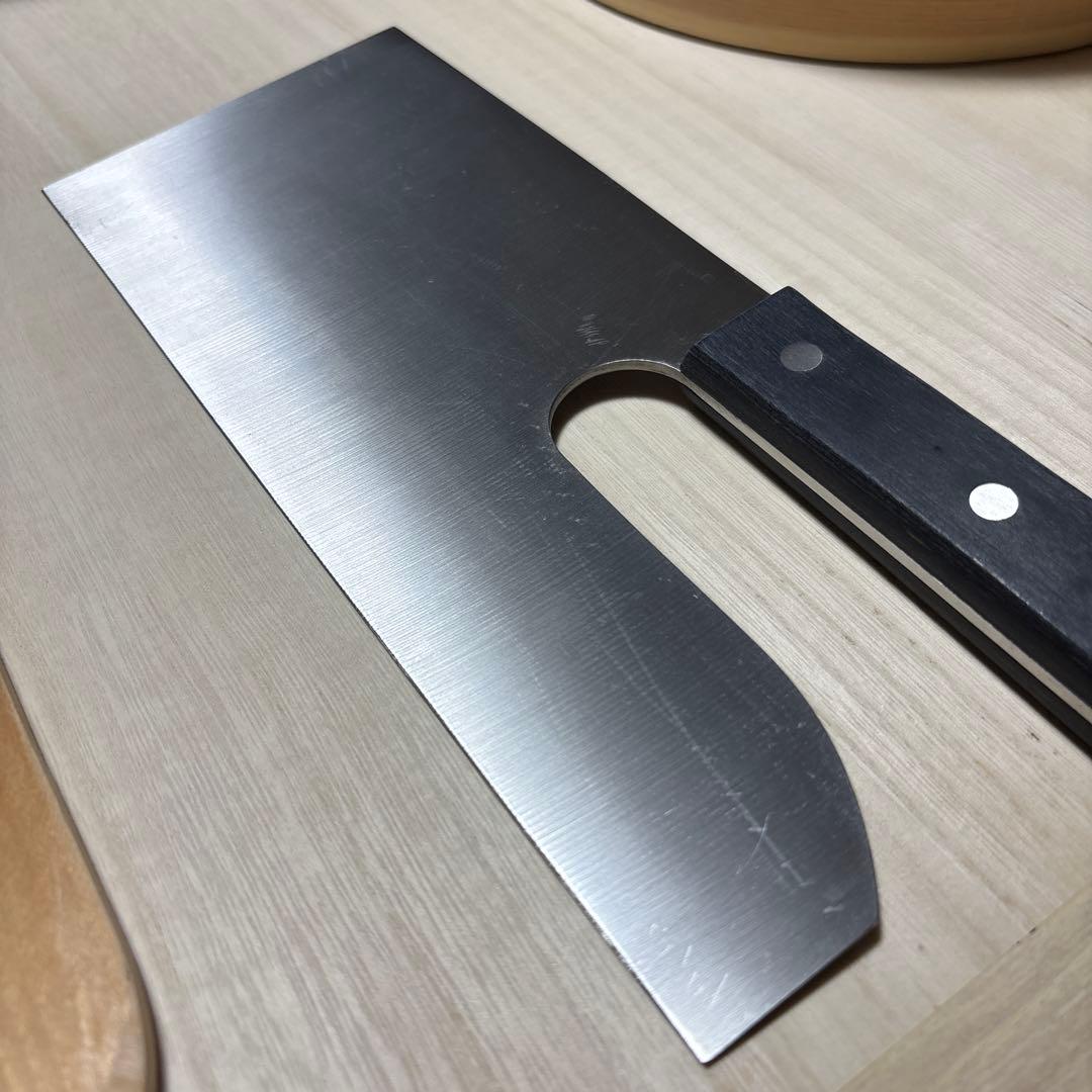 そば打ち道具 7点セットこね鉢 麺台(のし板) 麺棒 包丁 駒板 など