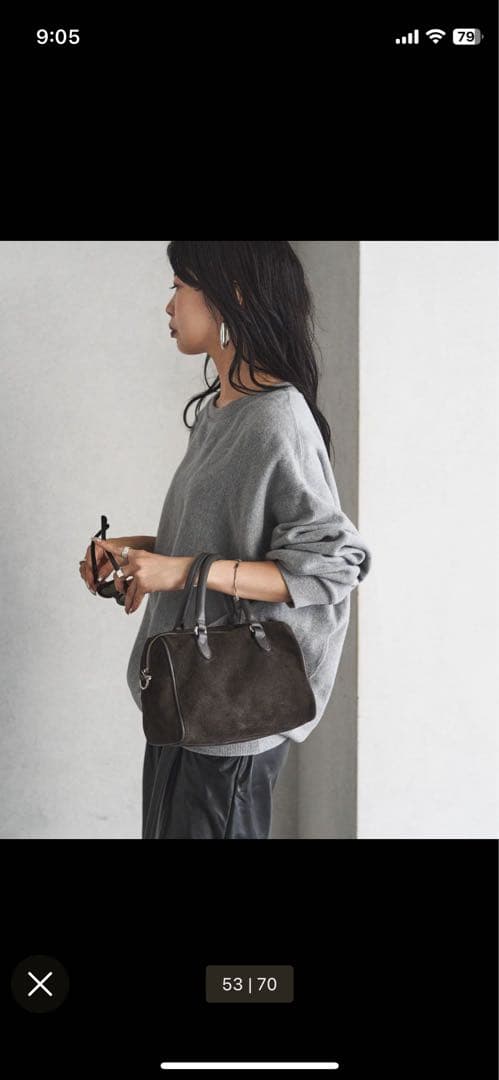 大幅お値下げ！russet 2way ミニボストンバッグ　グレー