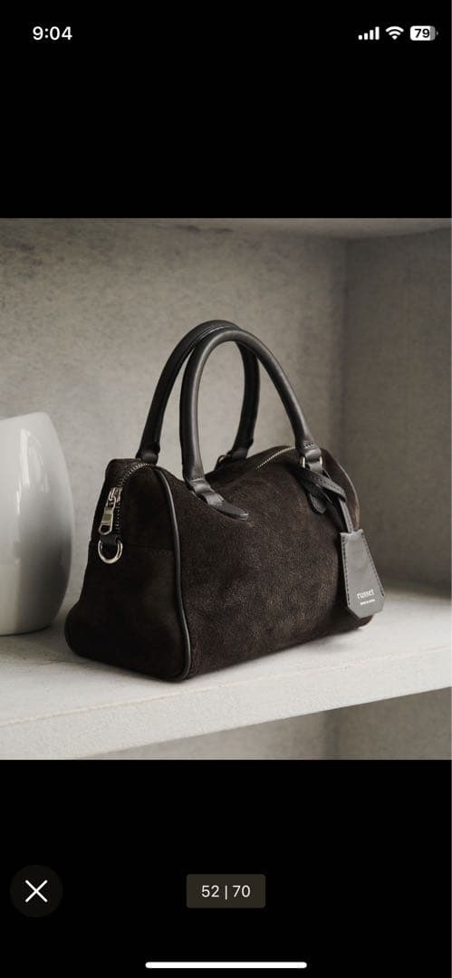 大幅お値下げ！russet 2way ミニボストンバッグ　グレー