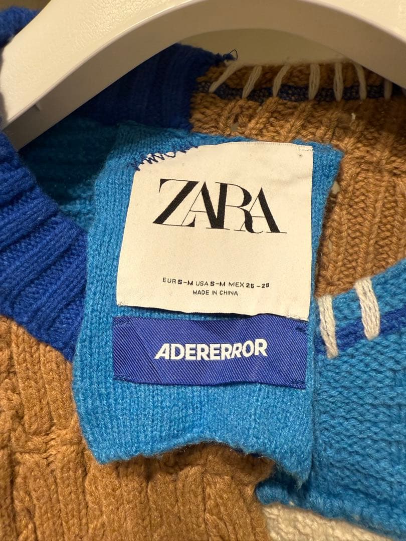 ZARA ADERERROR パッチワークカーディガン