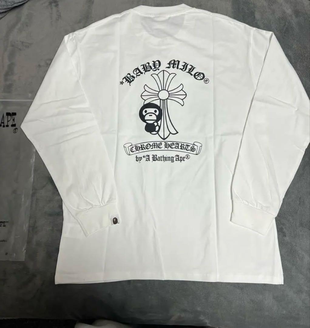 Chrome Hearts x A Bathing Ape 長袖 Tシャツ　XL