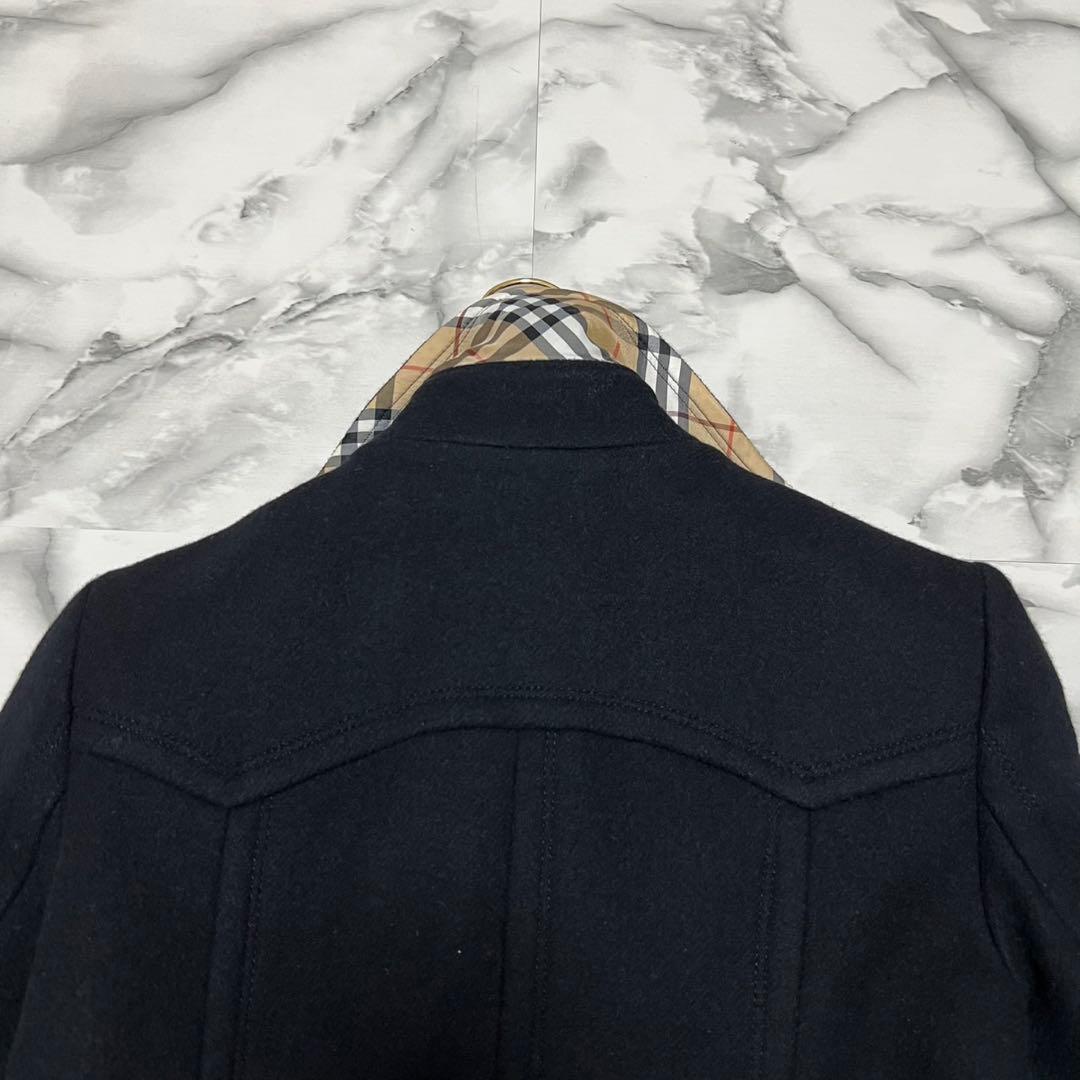 【極美品】バーバリーブルーレーベル　ロングコート　2wayベルト　アンゴラ 黒