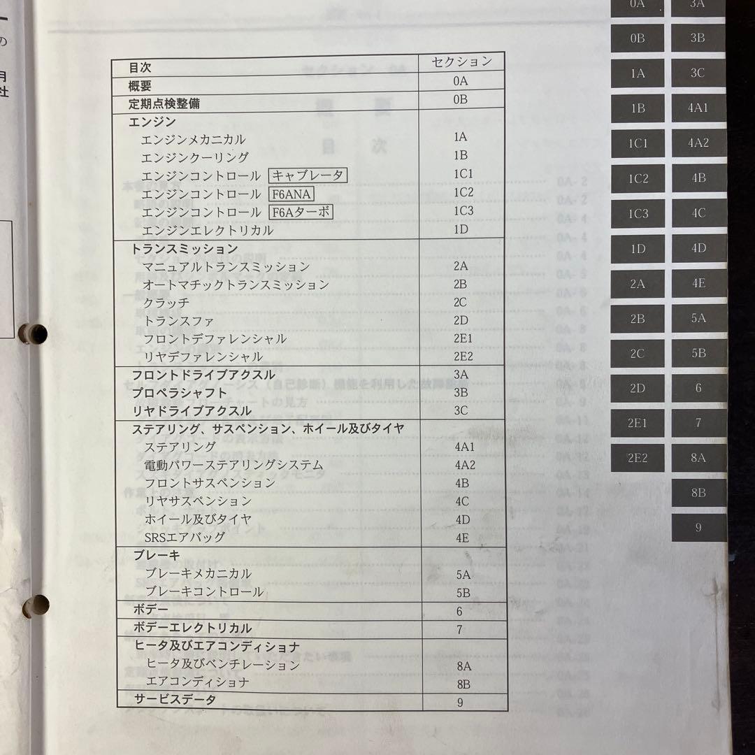 スズキ EVERY CARRY サービスマニュアル