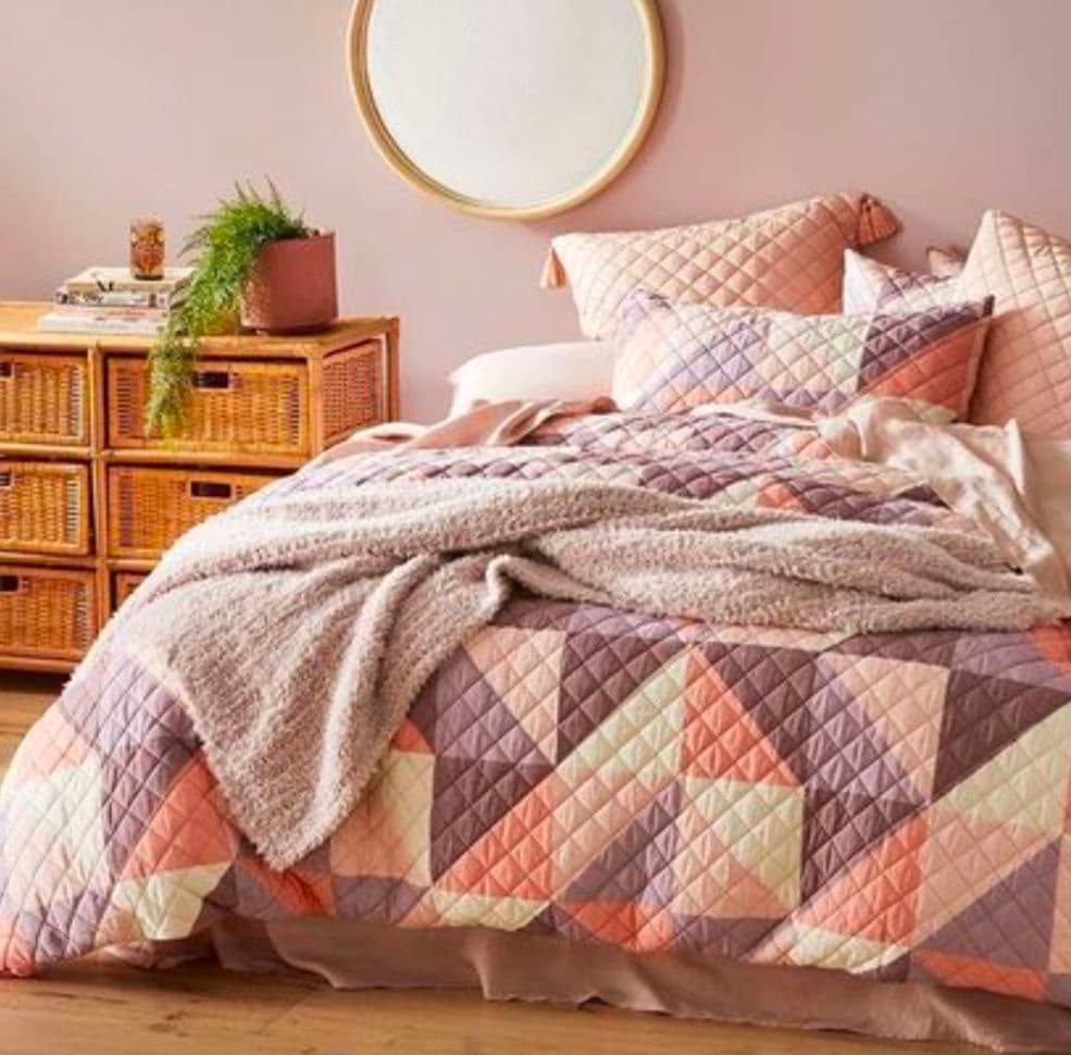 アデアーズ。パッチワーク 掛け布団カバー枕カバー。ウニコunico北欧系