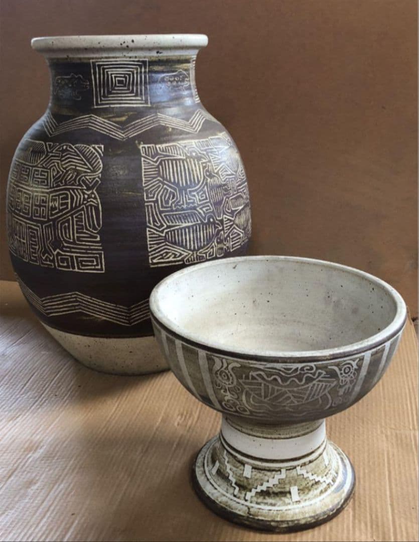 アジアンテイスト　傘立て　壺　インテリア