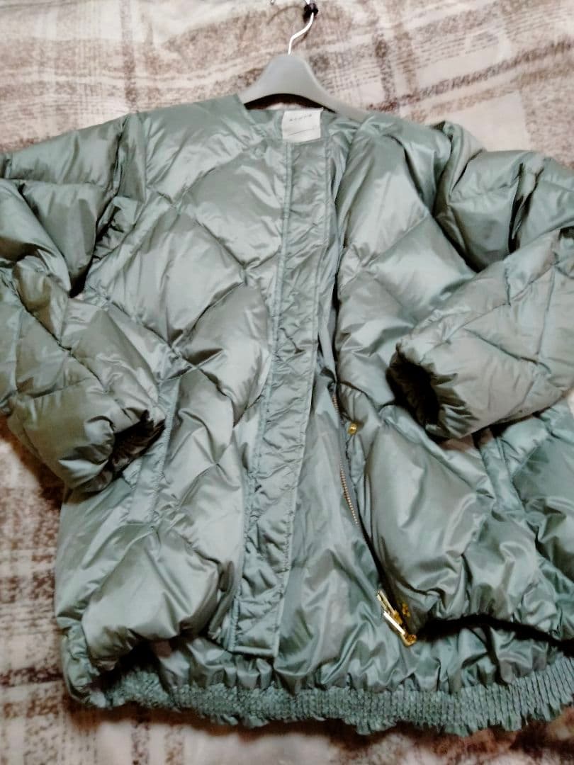 ミントグリーン！キルティング ダウンジャケット
