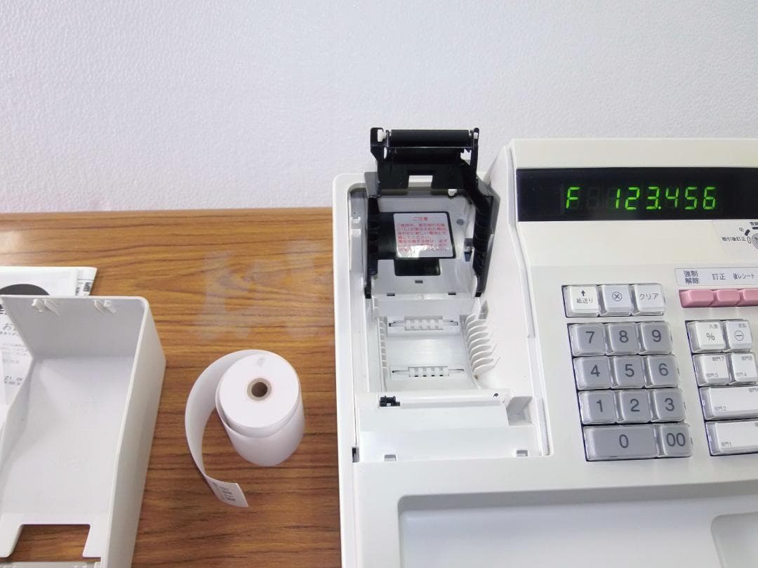 設定無料 SHARP XE-A147-W 横型領収8部門レジスター 250622