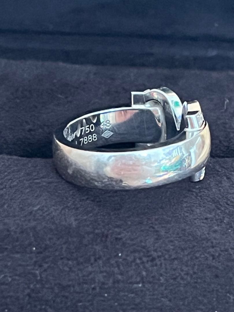 Cartier リング 2C ブークルセ K18WG ダイヤモンド 8号