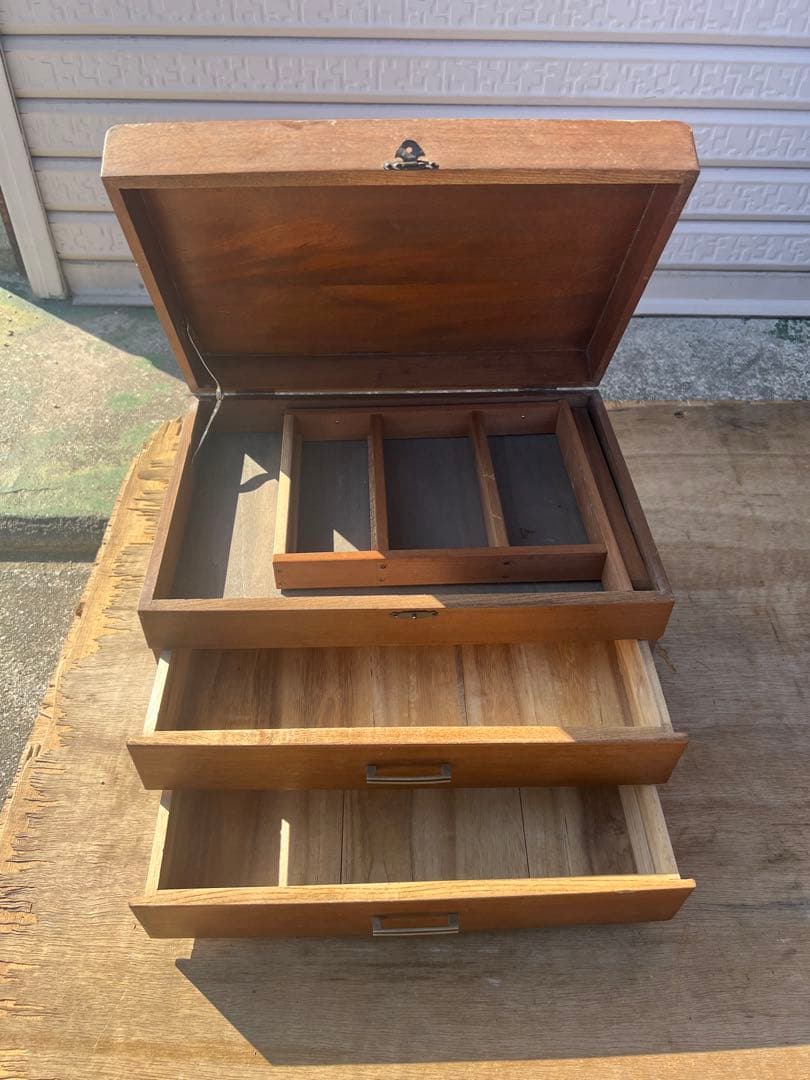 【O-360】小棚 引き出し 4点セット 昭和レトロ アンティーク 収納