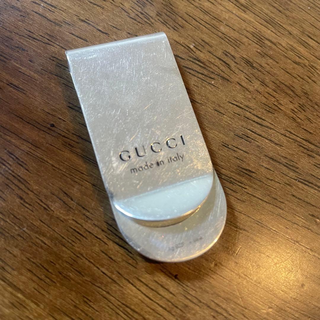 GUCCI シルバー925 マネークリップ 蜂モチーフ　純銀　イタリア製　財布