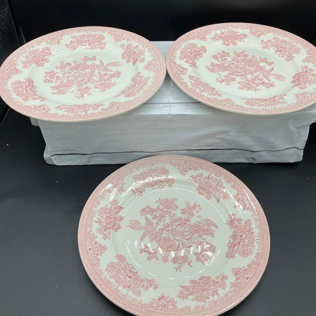 5枚まとめ バーレイ ピンクアジアティックフェザンツ お皿 プレート