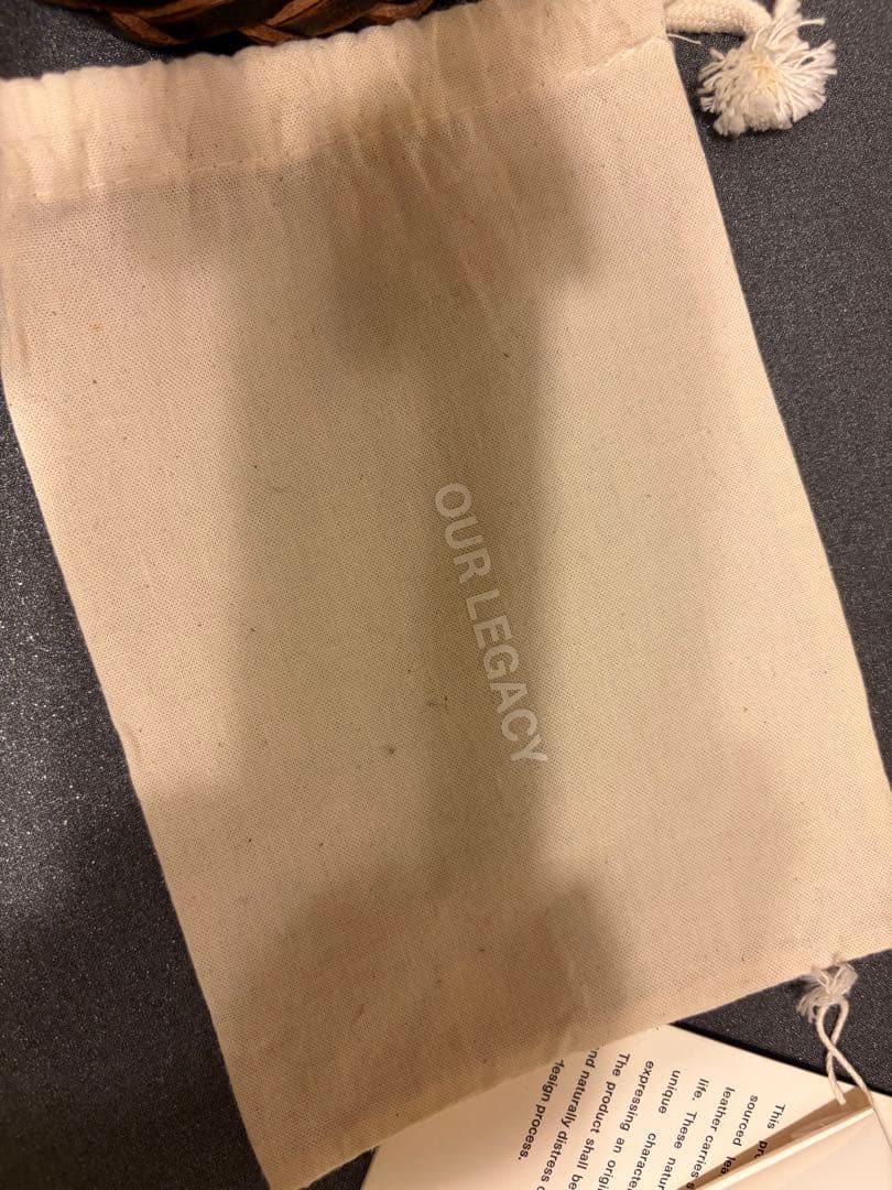 斉藤 OUR LEGACY／VINTAGE BLACK LEATER