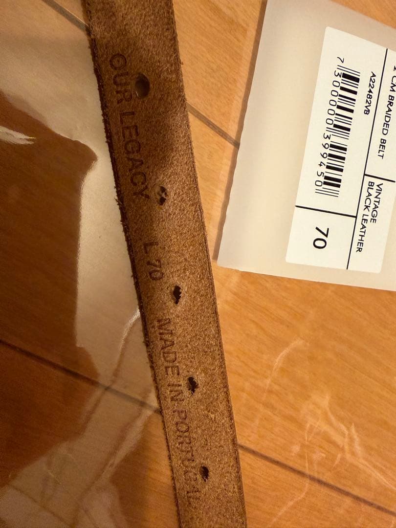 斉藤 OUR LEGACY／VINTAGE BLACK LEATER