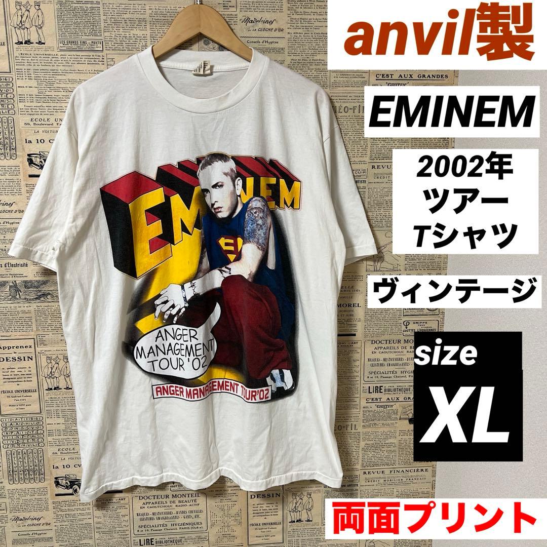 美品　ヴィンテージ　anvil エミネム '02年ツアーTシャツ　両面プリント