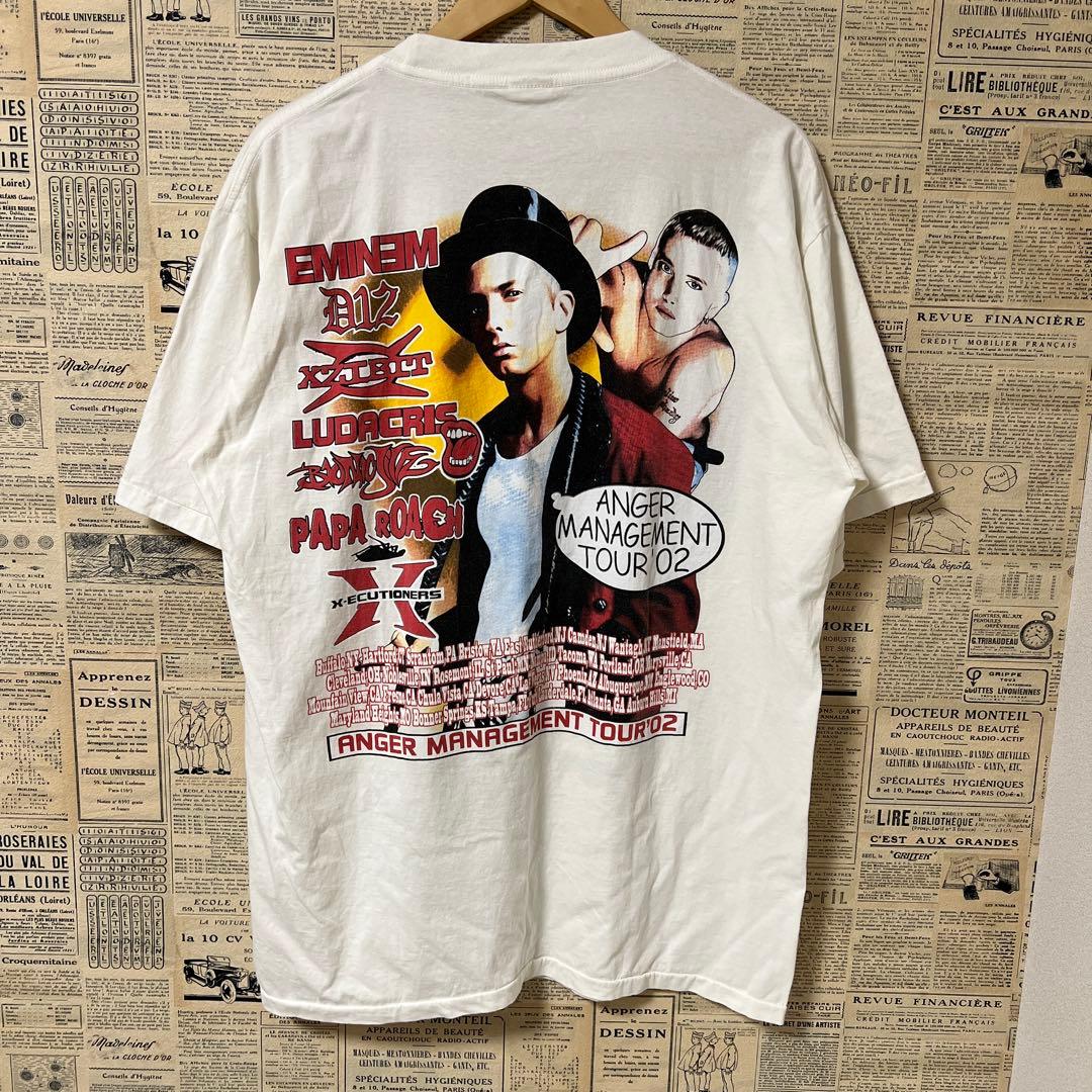 美品　ヴィンテージ　anvil エミネム '02年ツアーTシャツ　両面プリント
