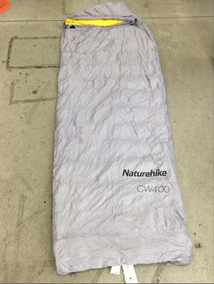やまや　　 Naturehike CW400 寝袋 グレー/イエロー