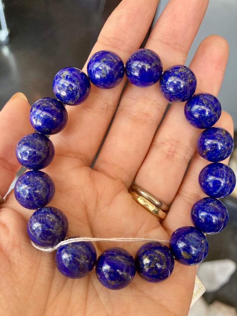 ラピスラズリ ブレスレット 9月 誕生石 最高品質 天然石 パワーストーン