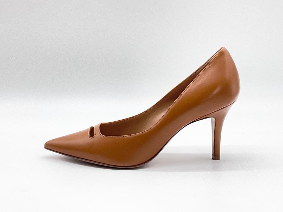 【新品】PELLICO レザーポインテッドトゥヒールパンプス 34