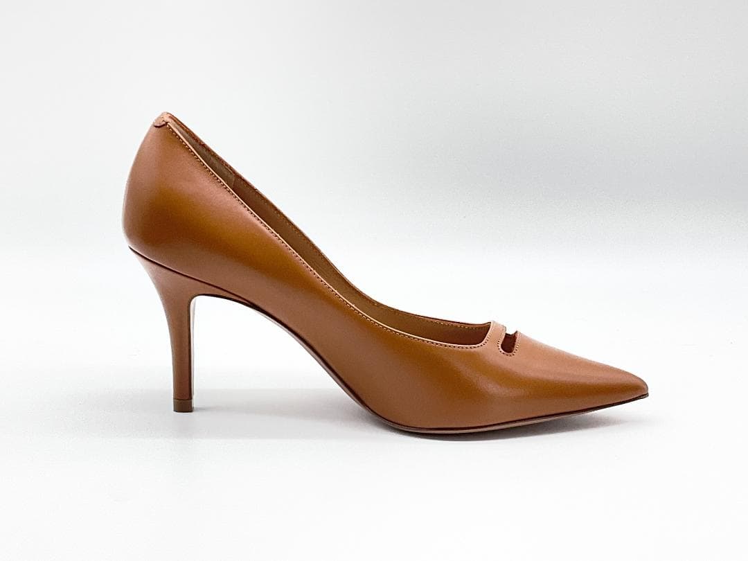 【新品】PELLICO レザーポインテッドトゥヒールパンプス 34