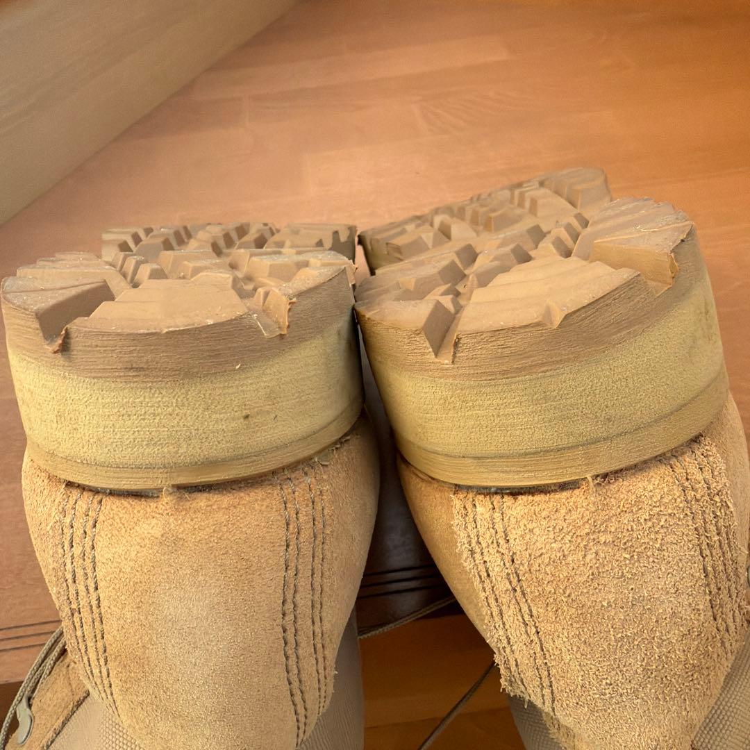 BELLEVILLE ベージュ ミリタリーブーツ