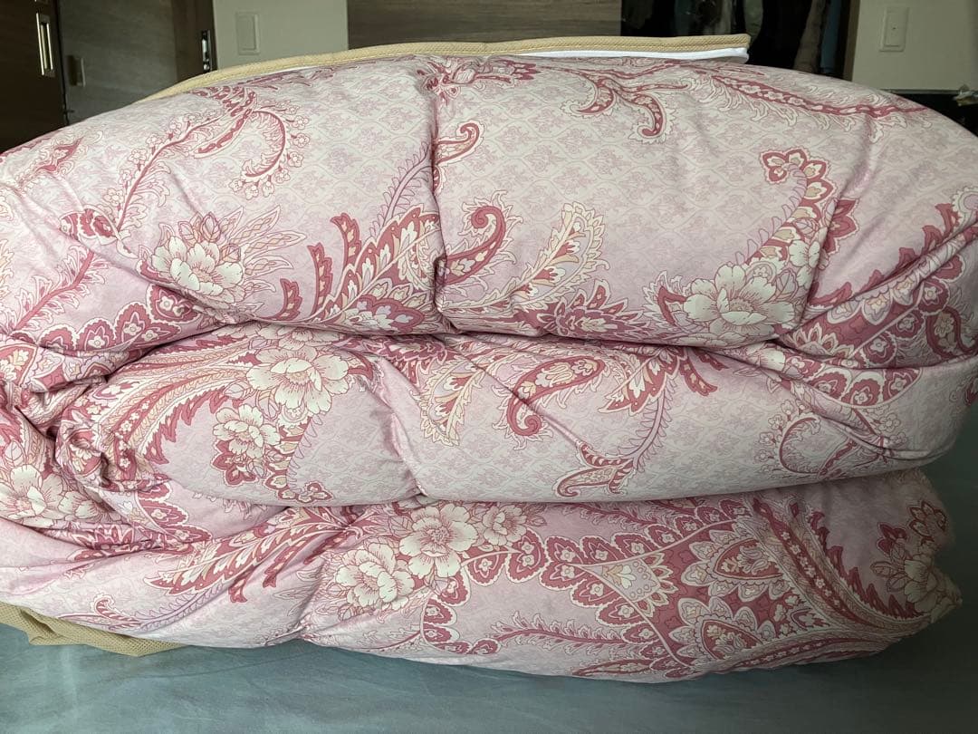 【日本製】京都西川　抗菌防臭加工生地使用 羽毛掛けふとん