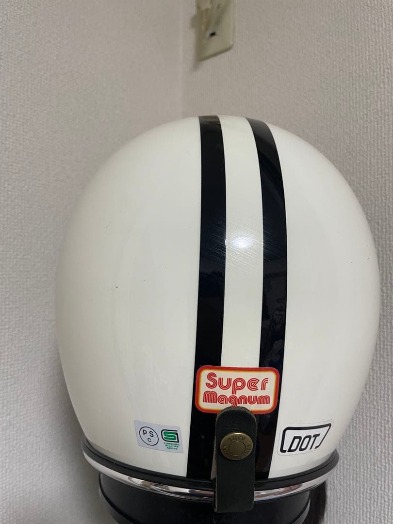 TT&CO Super Magnum ジェットヘルメット ホワイト