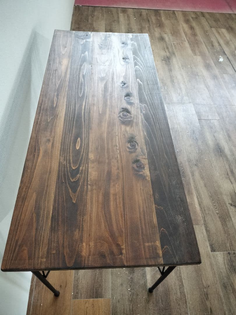 ウォールナット色　カウンターテーブル　幅105 パソコンデスク