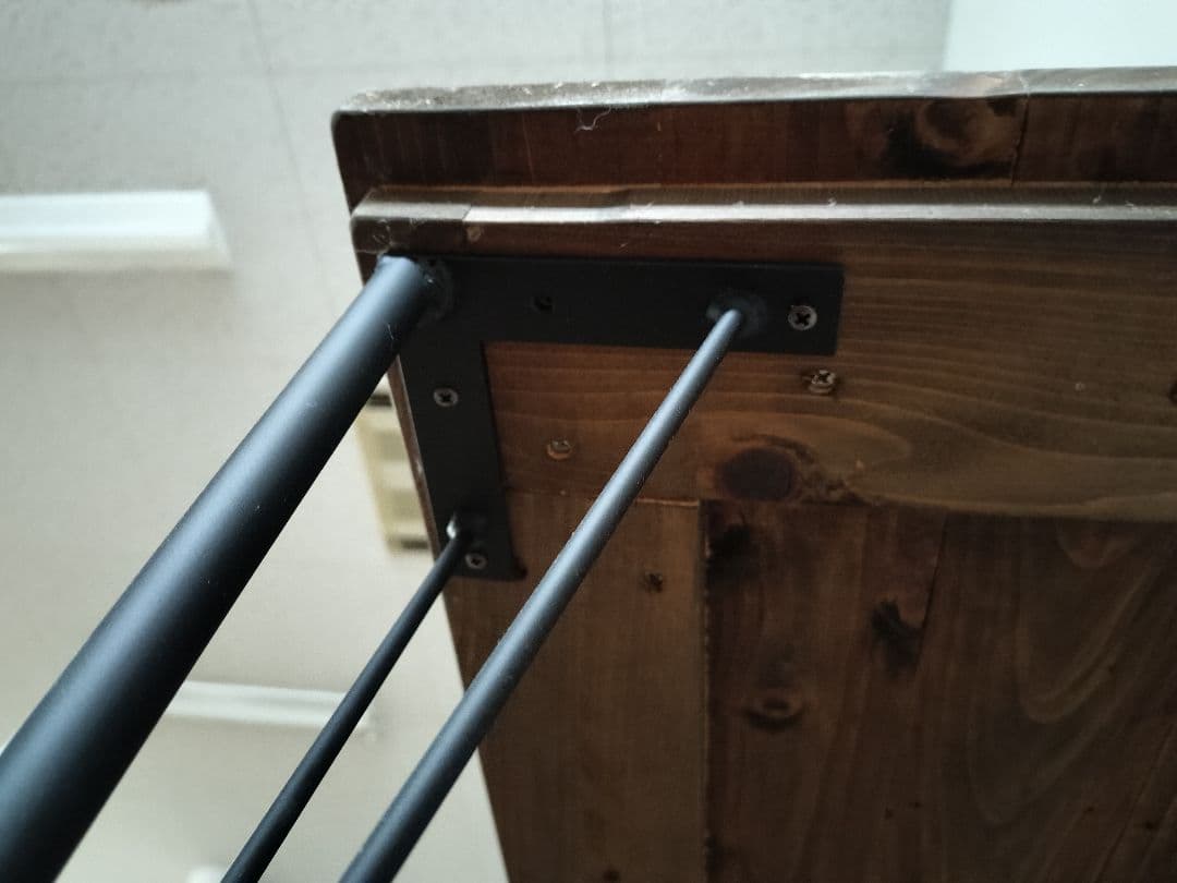 ウォールナット色　カウンターテーブル　幅105 パソコンデスク